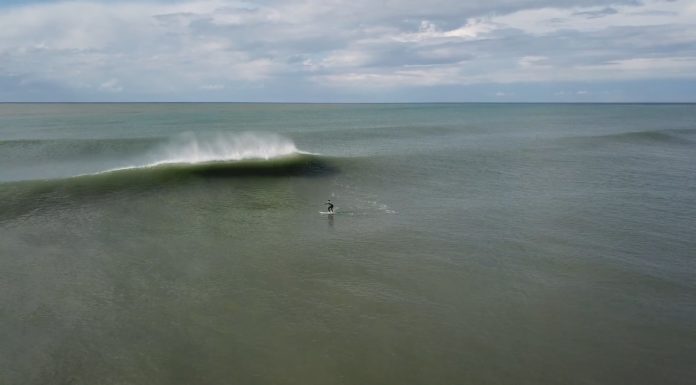 Surfing in Kalo Nero, Greece