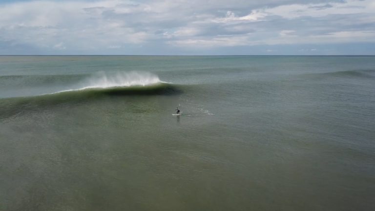 Surfing in Kalo Nero, Greece