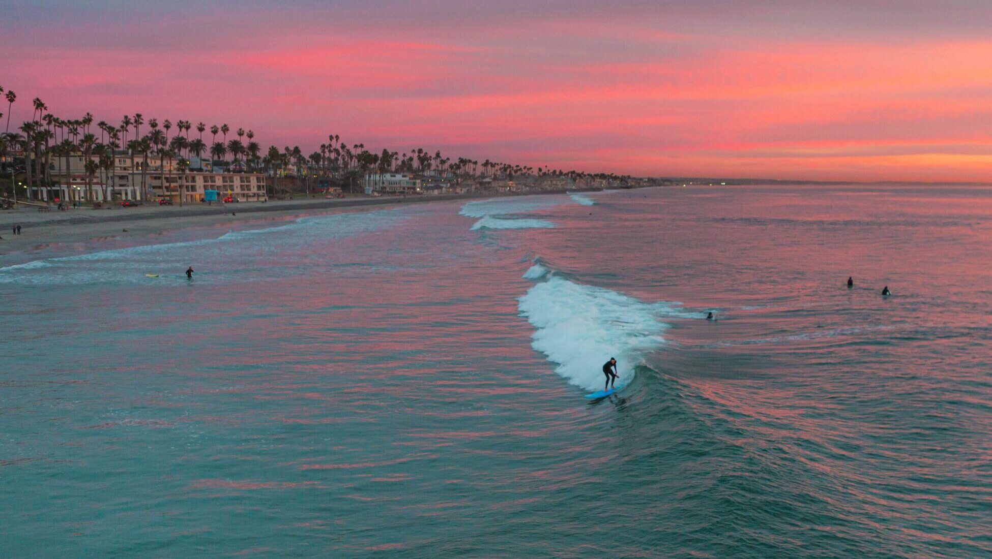 surfing in california