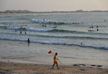Surfing with Northwest Wind in Portugal. The option from North to South. Surfing with Northwest Wind in Portugal