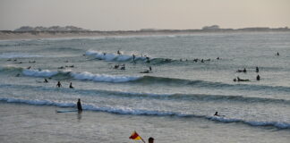 Surfing with Northwest Wind in Portugal. The option from North to South. Surfing with Northwest Wind in Portugal