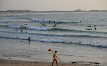 Surfing with Northwest Wind in Portugal. The option from North to South. Surfing with Northwest Wind in Portugal