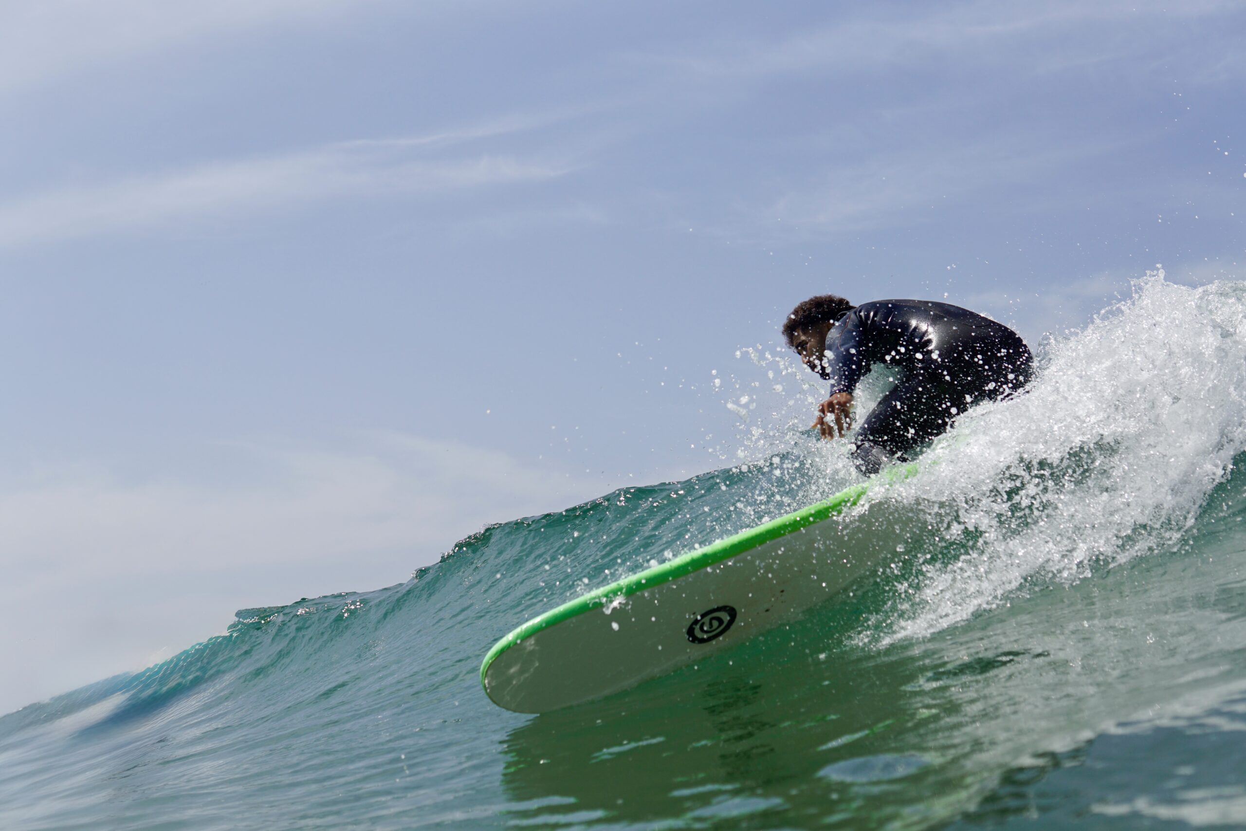Surfer during a Taghazout surf session